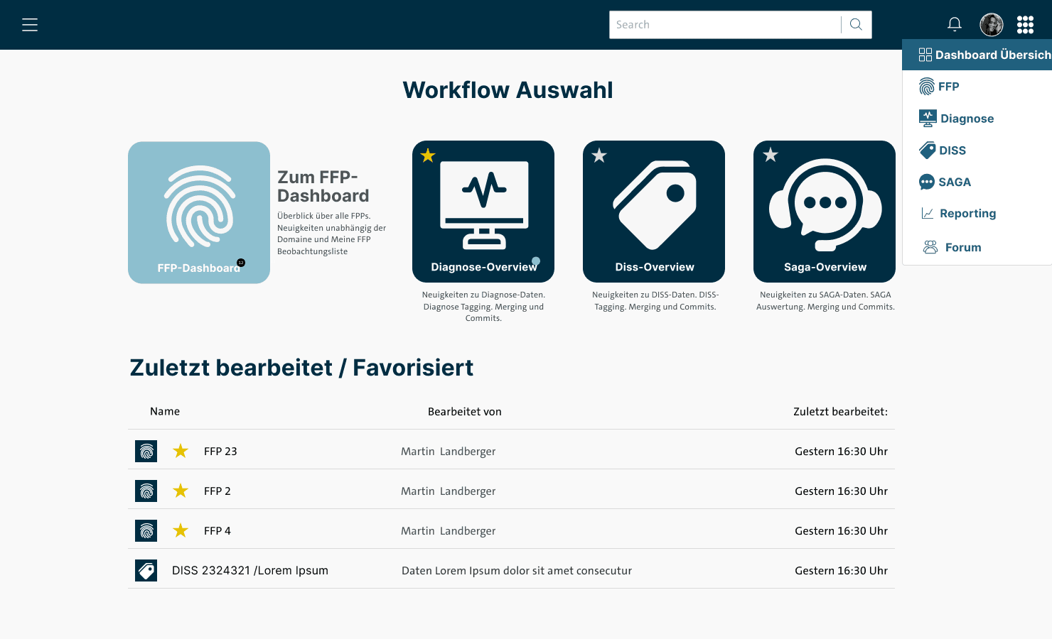 FFP Dashboard screen 11