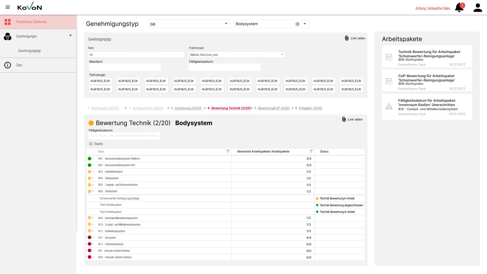 KoVoN COP Pilot screen 4