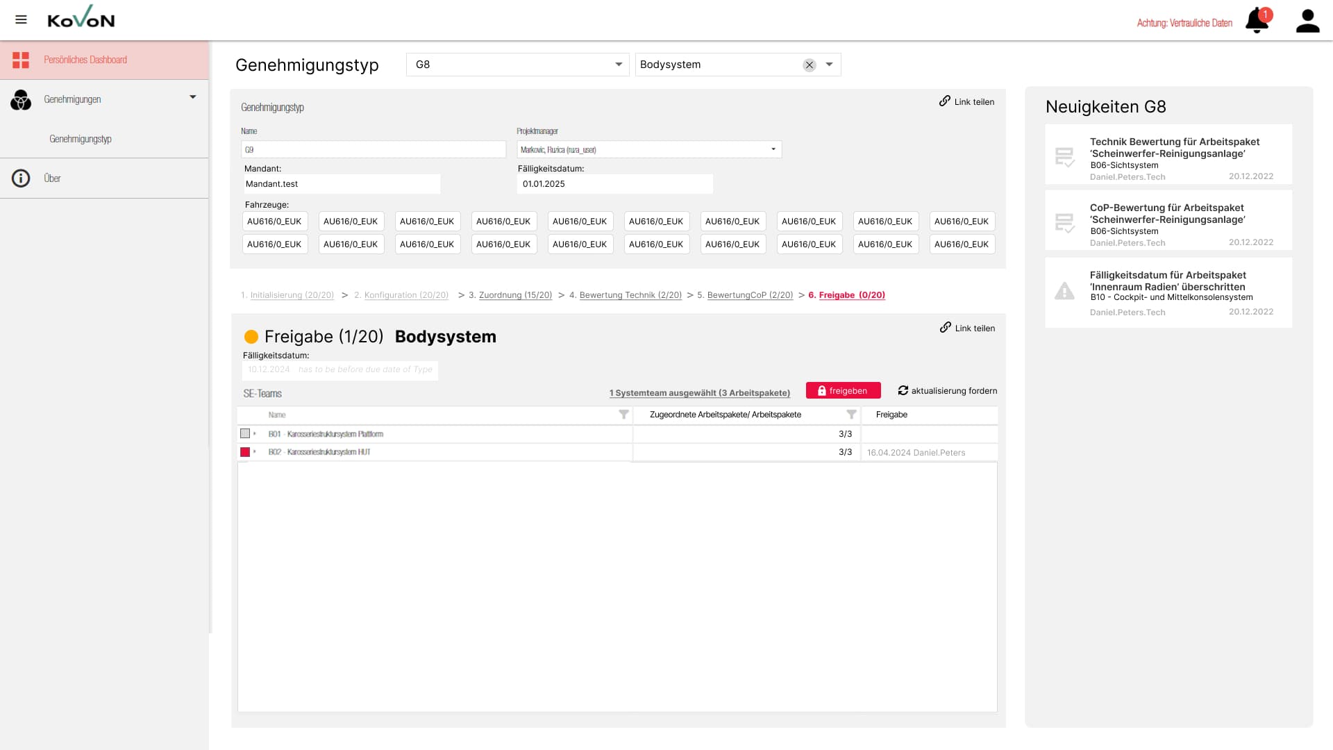 KoVoN COP Pilot screen 8