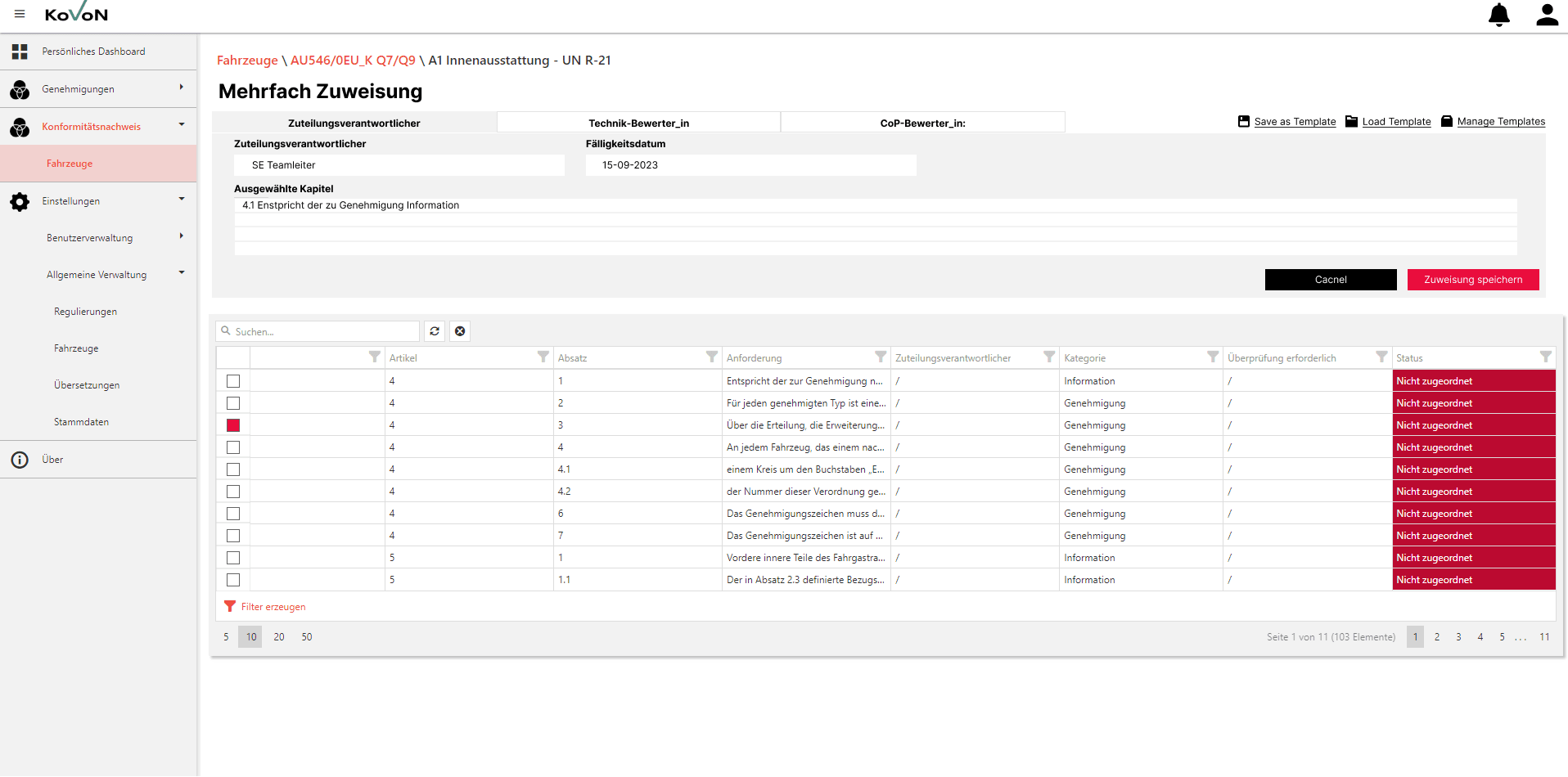 KoVoN COP Pilot screen 11